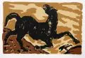 A. R. Penck, Pferd II, 1993, Farbserigrafie auf weißem Büttenkarton