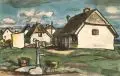 Fritz Winkler, Neuendorf auf Hiddensee, Wohl 1950, Aquarell auf "PMF (ITALIA)" – Papier