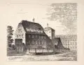 Otto Reinhardt, Dresden – Käufferstraße [?] – Frauen-Kloster, Kohlestiftzeichnungen und Bleistiftzeichnung auf verschiedenen Papieren