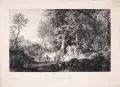 Ludwig Friedrich, Der Brautzug im Frühling, 1866, Kupferstich auf kräftigem Papier nach dem Gemälde Richters von 1847