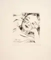 Paul Kleinschmidt, Maria im Juni, 1920, Kaltnadelradierung auf gelblichem Bütten
