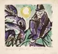 Abend by Otto Lange, 1918, Farbholzschnitt auf hauchdünnem Japan, offered Dec 2022
