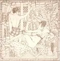 Potiphar by Elfriede Lohse-Wächtler, 1922, Federlithografie in Braun auf hauchdünnem Japan, offered Dec 2022