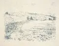 Otto Niemeyer-Holstein, Neppermin, Farblithografie in Grünblau auf Bütten