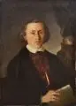 Wilhelm Pfaff, (zugeschr.), Bildnis eines Astronomen, 1851, Öl auf Leinwand