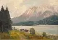 August Schlüter, Lautersee, Öl auf Leinwand