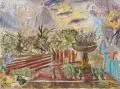 Charles Crodel, Im Garten (des Künstlers?). Wohl um 1970