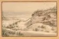 Johann Siegwald Dahl, Düne auf Sylt, 1862, Aquarell