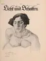 Paul Herrmann, Zur Sphinx, Lithografien. "Liegender weiblicher Akt" u.re. in Blei signiert "Paul Herrmann". "Zur Spinx" Deckblatt zu "Licht und Schatten", Nr. 27, 1914, Jahrg. 4