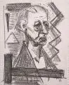 Joachim Heuer, Porträt Hermann Glöckner. Wohl um 1984