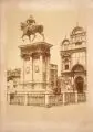 Carlo Naya, N. 16 Venezia. Monumento di Bartolomeo Colleoni, Albuminabzug, vollflächig auf bräunlichen Untersatz kaschiert