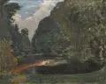 Theophil Heinke, Aus dem Pillnitzer Parke, 1911, Öl auf Leinwand
