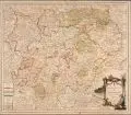 Georges Louis Le Rouge, Landgraviat de Thuringe, 1757, Kupferstich, grenz- und flächenkoloriert
