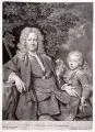 Bernhard Vogel, Bildnis Carl Benedict Geuder (von Heroldsberg), 1735, Mezzotinto nach einem Gemälde von Johann Kupetzky
