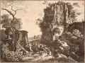 Franz Joachim Beich, Verschiedene Künstler, Zehn Landschafts-, Hirten-, religiöse und figürliche Darstellungen. 17./18. Jh, Radierungen und Kupferstiche