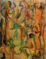 Johannes Kühl, Das Leben, 1958, Gouache und Deckfarben auf Papier