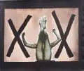 Hans-Ludwig Böhme, Ohne Titel, Um 1992, Silbergelatineabzug, gebleicht und getont, auf Dresdner Fotopapier