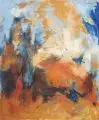 Katrin Feist, Berglandschaft, 2001, Öl und Wasserfarben auf kräftigem Papier
