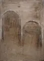 David Morgenstern, Vault II, 2019, Öl und Bitumen auf Leinwand