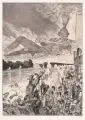 Max Klinger, Krieg, Radierungen mit Aquatinta (unvollendet) über rötlichem Japan, auf Bütten aufgewalzt