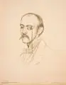 Porträt des Schriftstellers Henri de Regnier by Théo van Rysselberghe, Um 1898, Lithografie auf "Van-Gelder-Zonen"-Bütten, offered Mar 2022