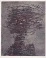 Timm Kregel, Flatterkopf, 1992, Farbholzschnitt auf "Hahnemühle"-Büttenkarton