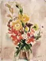 Wilhelm Lachnit, Sommerblumenstrauß, 1960, Aquarell über Blei auf festem Papier