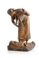 August Schreitmüller, Wachende Mutter mit schlafendem Kind, 1903, Bronze, gegossen, goldbraun patiniert, montiert
