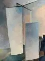 Irmgard Horlbeck-Kappler, Wände, 1980, Öl auf Hartfaser