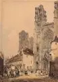 Laon by Thomas Shotter Boys, Aquarell und Federzeichnung in Tusche auf festem Papier, offered Dec 2021
