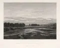 Philipp Veith, Das Gehege bei Dresden, Kupferstich auf festem Papier nach einem Gemälde von Caspar David Friedrich
