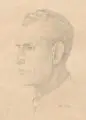 Erich Lindenau, Fünf Porträtdarstellungen. 1933– 1949, Bleistiftzeichnungen und ein Aquarell über Bleistift auf Karton bzw. festem Papier