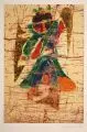 Christian Aigrinner, Kleiner Engel, 1965, Farbmonotypie auf Japan