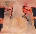 Tom Lieber, Ohne Titel (Flächige Komposition orange-rot)