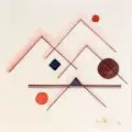 Heinrich Neuy, Geometrische Komposition, 1986, Aquarell über Bleistiftzeichnung auf Bütten