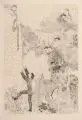 Hertha Günther, Rapunzel, 1956, Radierung auf feinem Bütten