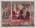 Blick durch ein Fenster by Claus Weidensdorfer, 1979, Farblithografie, offered Sep 2021
