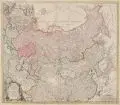Homanns Erben, Imperii Russici et Tartariae universae tam majoris et Asiaticae quam minoris et Europae Tabula., 1739, Kupferstich, grenz- und flächenkoloriert, auf Bütten