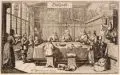 Conrad Meyer, Die Familie von Dietrich Meyer oder: Tischzucht, 1645, Radierung auf Bütten