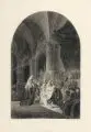 Christian Daumenlang, Darbringung Christi im Tempel, Kohlestiftzeichnung auf feinem Papier