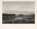 Philipp Veith, Das Gehege bei Dresden, Kupferstich auf festem Papier nach einem Gemälde von Caspar David Friedrich