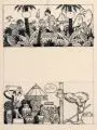 Fritz Klee, Theodors Leid und Ende, Federzeichnungen in Tusche, davon zwei Zeichnungen auf einem Blatt und eine Folge von fünf Lithografien zu der Bildergeschichte "Theodors Leid und Ende" sowie f