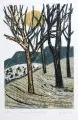 Andreas Felger, Winterlandschaft, Farbholzschnitte