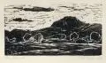 Ruth Meier, Sechs Landschaftsdarstellungen. 1950er/1960er Jahre, Holzschnitte auf verschiedenen Papieren