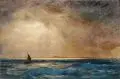 Ernst Carl Koerner, Stürmische See vor Alexandria, 1923, Öl auf Leinwand