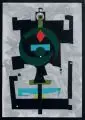 Hans Christoph, Abstrakte Komposition, 1981, Collage und Mischtechnik auf festem Papier