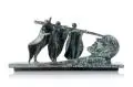 Wolfgang Friedrich, Die Blendung des Polyphem, Bronze, partiell grün patiniert