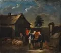 David Teniers d.J., (Kopie nach), Bauernhandel. 18. Jh, Öl auf Leinwand