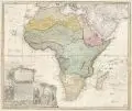 Homanns Erben, Africa Secundum legitimas Proiectionis Stereographicae, Nach 1737, Kupferstich mit altem Flächenkolorit auf Bütten