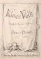Oscar Pletsch, Kleines Volk […], Bleistiftzeichnungen auf Pergamentpapier bzw. auf festem Papier. "Komm mit! Komm mit! [...]", in der Darstellung ligiert monogrammiert "OP"